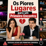 Os Piores Lugares para um Primeiro Encontro (segundo as mulheres)