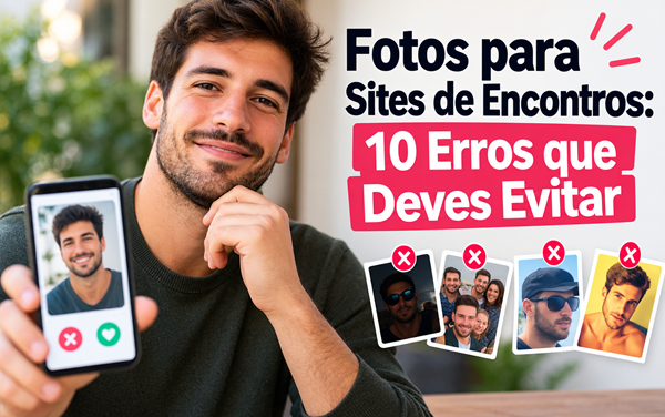 Fotos para Sites de Encontros: 10 Erros que Deves Evitar